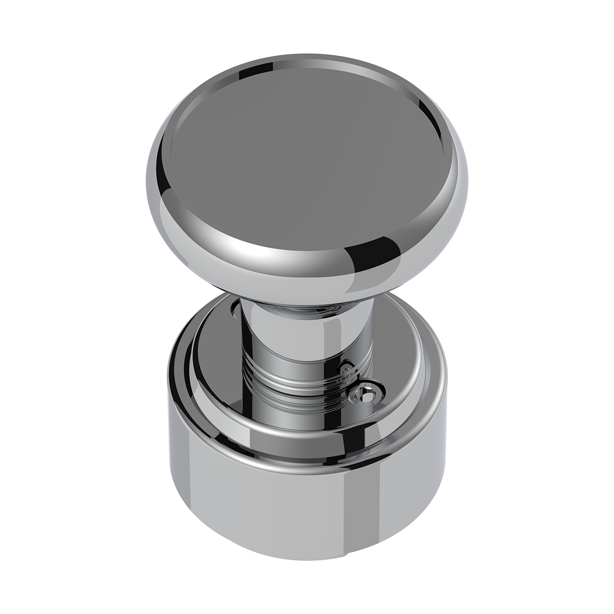 Thread-On Gearshift Knob & Adapter For Eaton Fuller Style 9/10 Shifter - Chrome