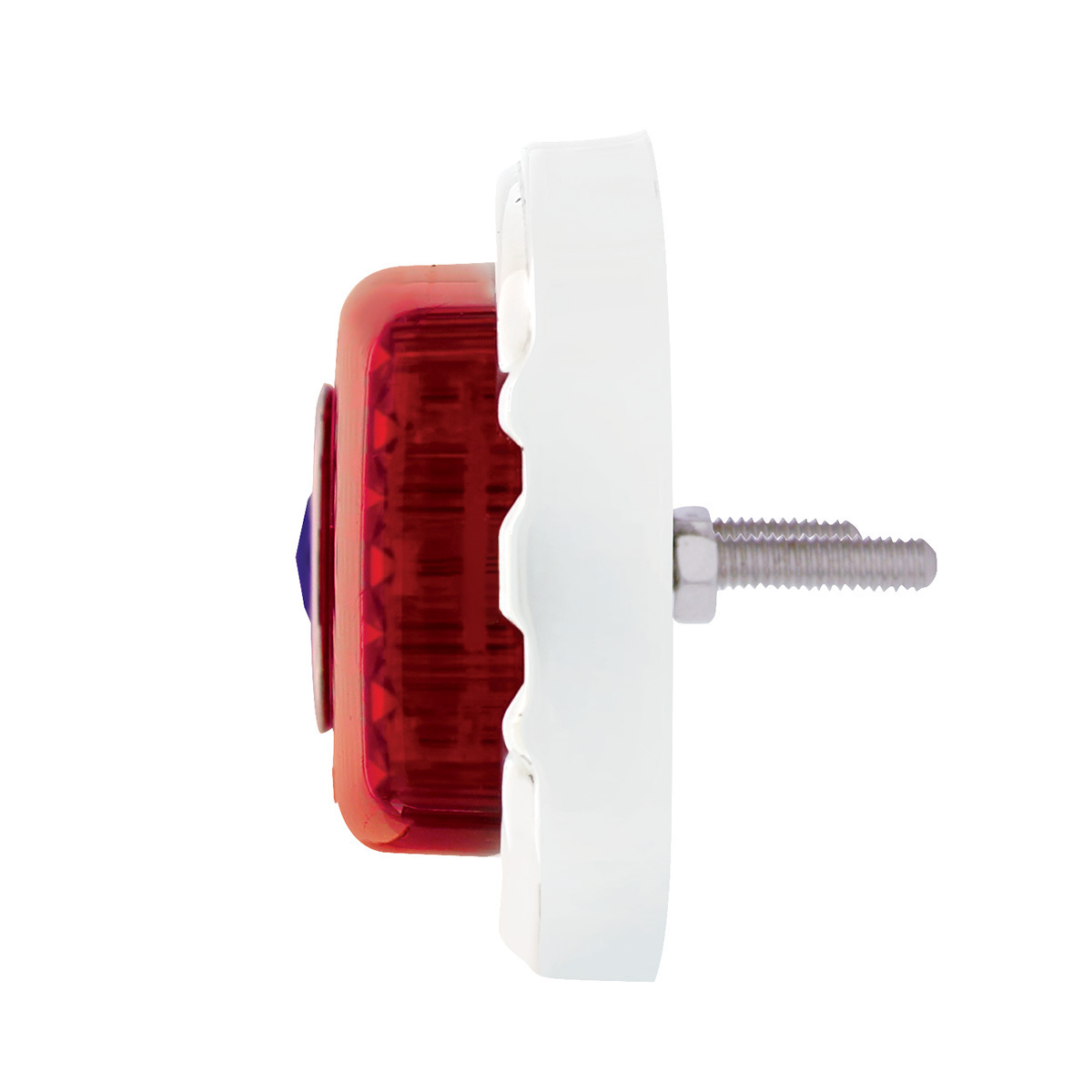 39 LED 1941-1948 Chevrolet Car Style Tail Light With Flush Mount Bezel, Red Lens With Blue Dot