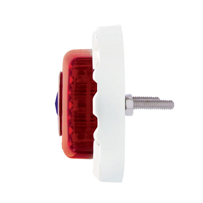 39 LED 1941-1948 Chevrolet Car Style Tail Light With Flush Mount Bezel, Red Lens With Blue Dot