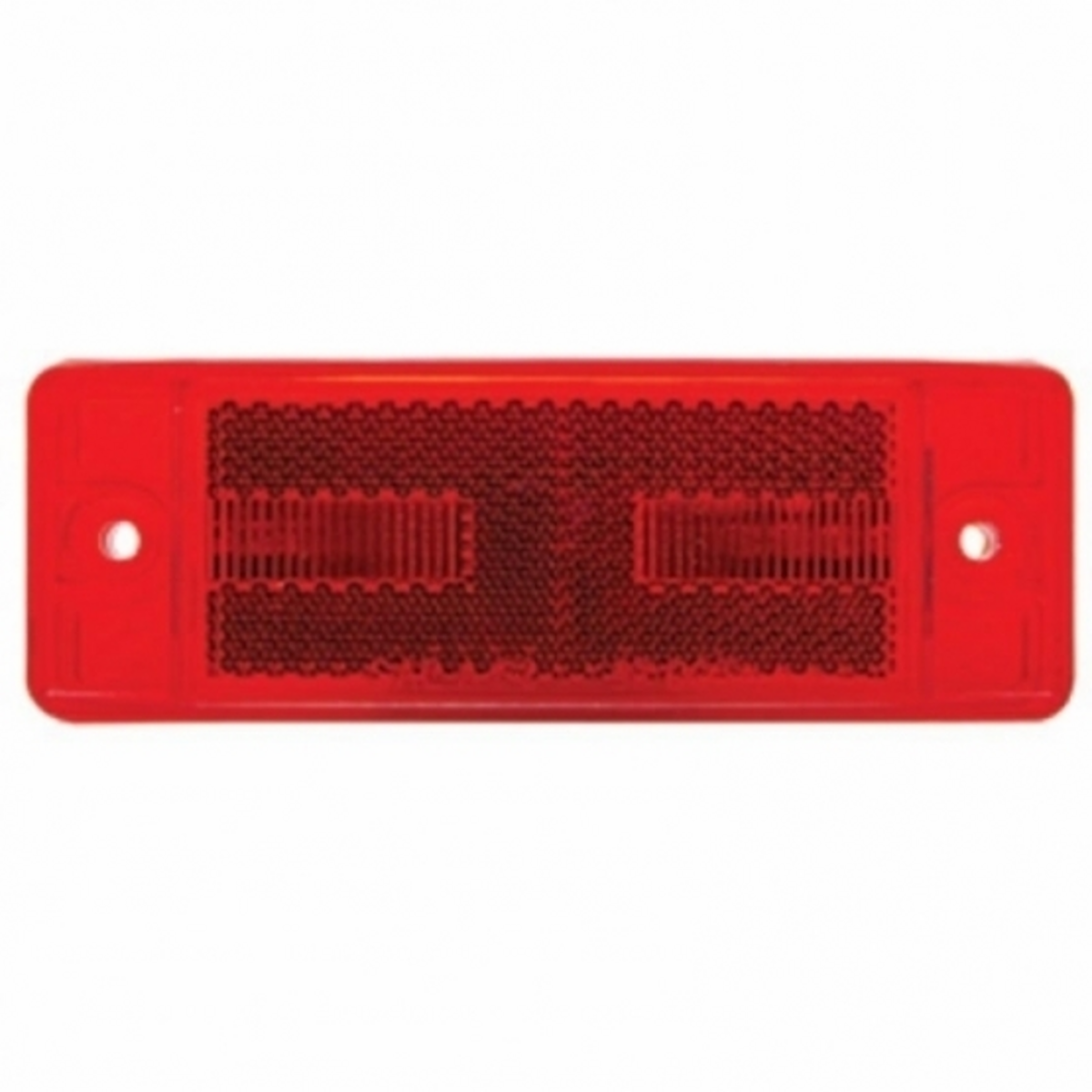 8 LED Rectangular Light Clearance/Marker With Reflex Lens - Red LED/Red Lens