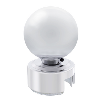 Ball Gearshift Knob With 13/15/18 Speed Adapter - Chrome