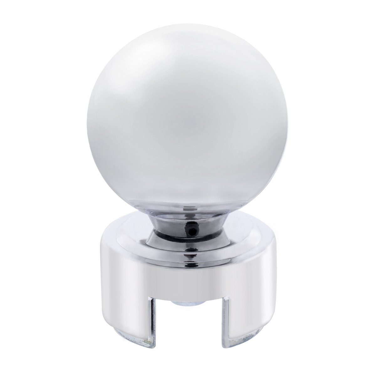 Ball Gearshift Knob With 13/15/18 Speed Adapter - Chrome