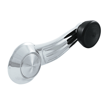 Chrome Interior Window Crank With Black Knob For 1967-72 Chevy Passenger Car/Truck