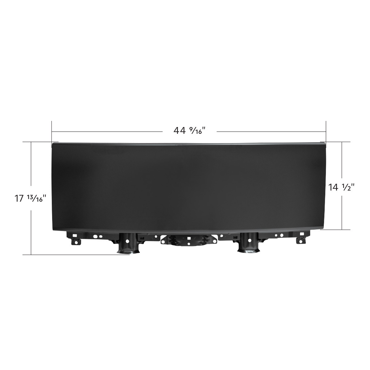 Steel Front Panel Assembly For 2008-2024 Isuzu NPR (ELF 200/300)-Black