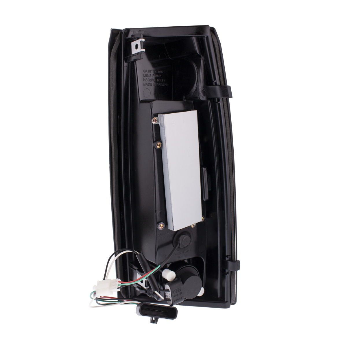 LED Tail Light For 1988-98 Chevy & GMC Truck (Pair) - Smoke Red & Clear Lens
