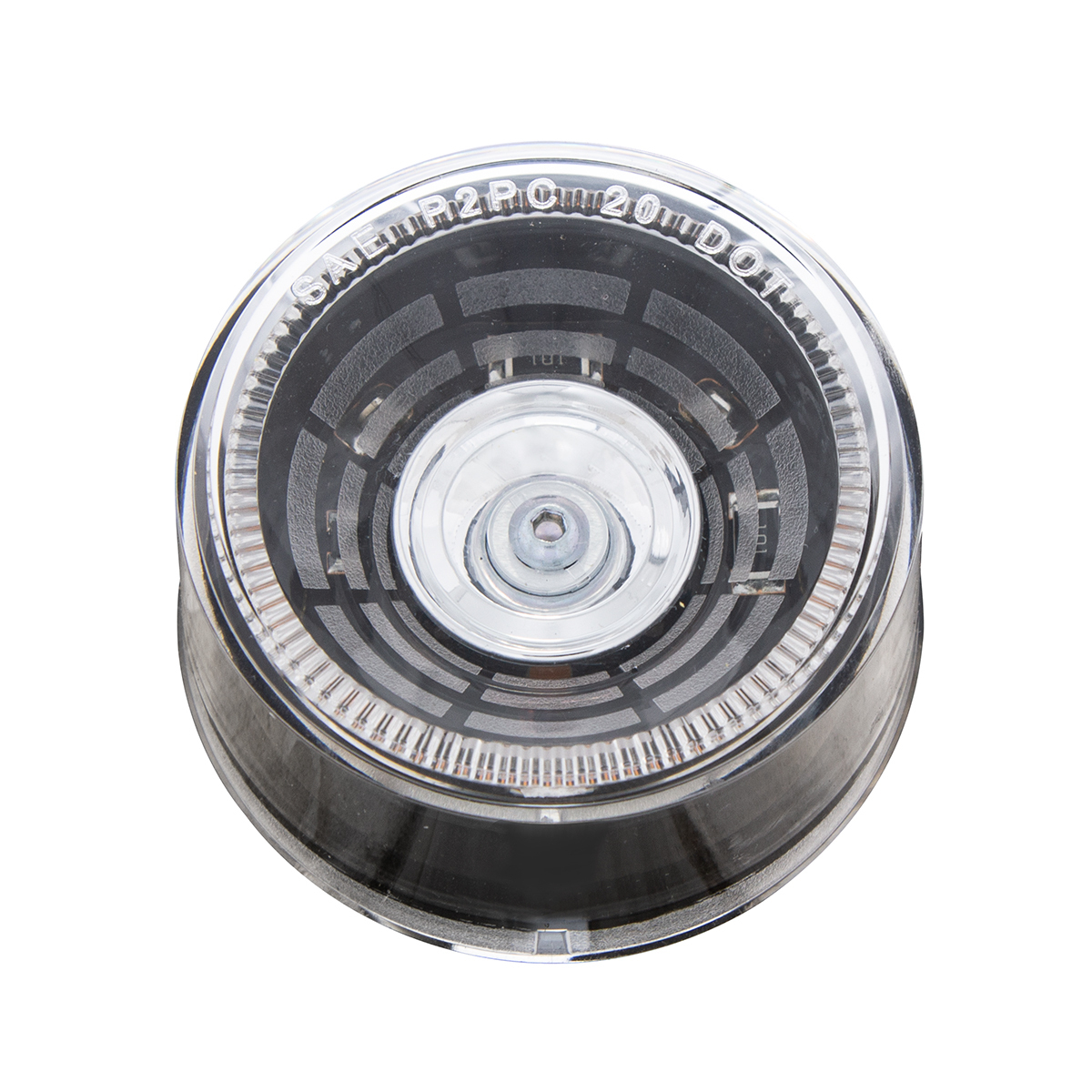 Abyss 4 LED 2" Round Clearance/Marker Light - Amber LED/Clear Lens
