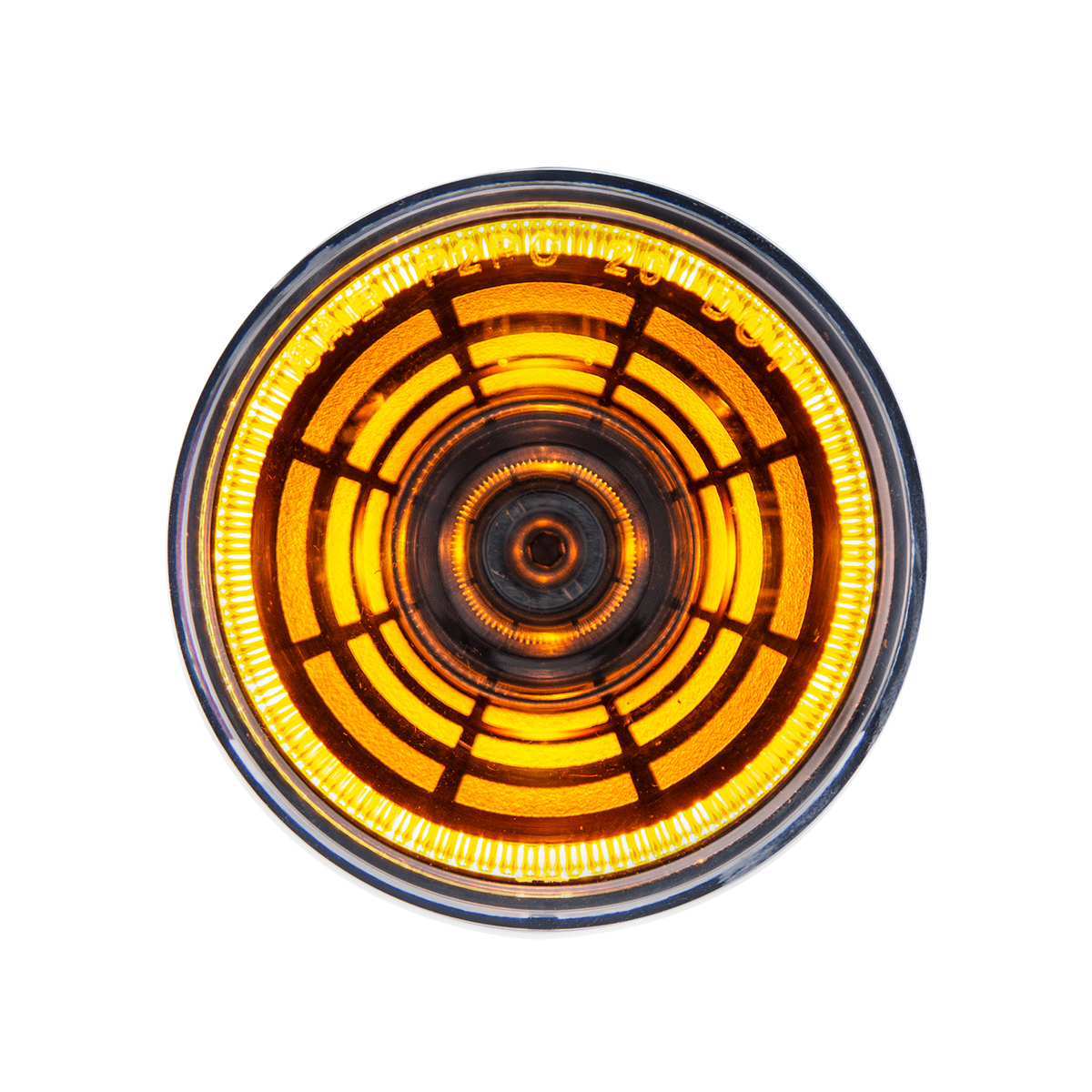 Abyss 4 LED 2" Round Clearance/Marker Light - Amber LED/Clear Lens