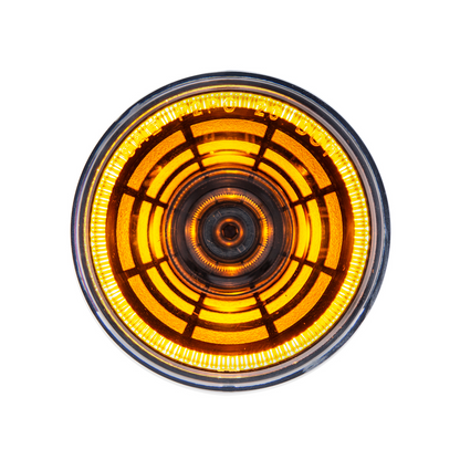 Abyss 4 LED 2" Round Clearance/Marker Light - Amber LED/Clear Lens