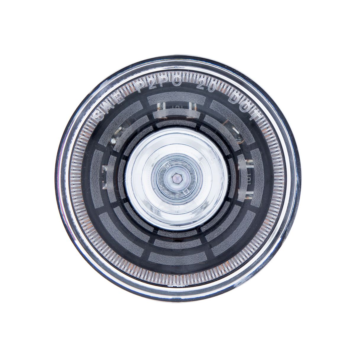 Abyss 4 LED 2" Round Clearance/Marker Light - Amber LED/Clear Lens
