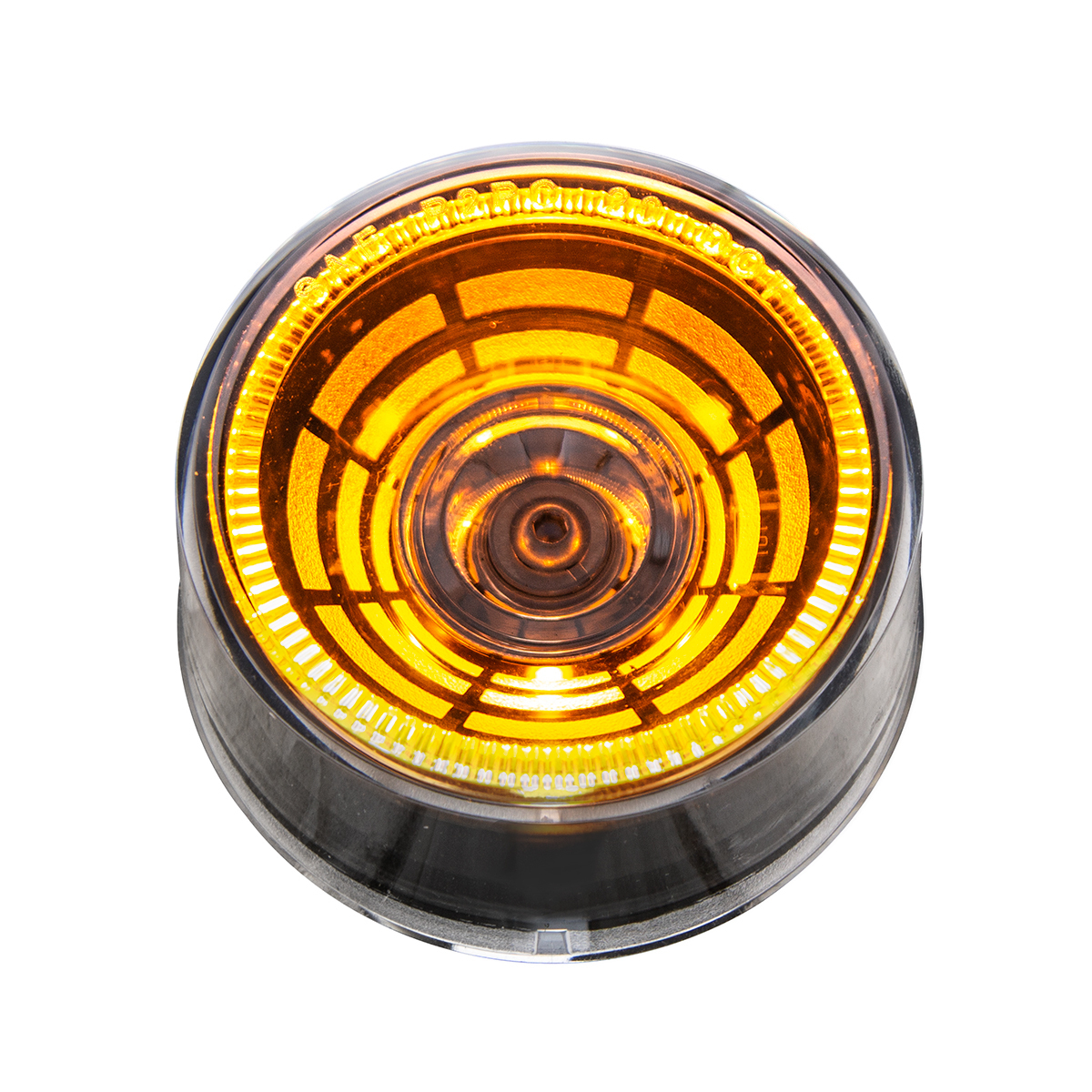 Abyss 4 LED 2" Round Clearance/Marker Light - Amber LED/Clear Lens