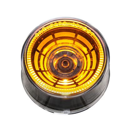 Abyss 4 LED 2" Round Clearance/Marker Light - Amber LED/Clear Lens