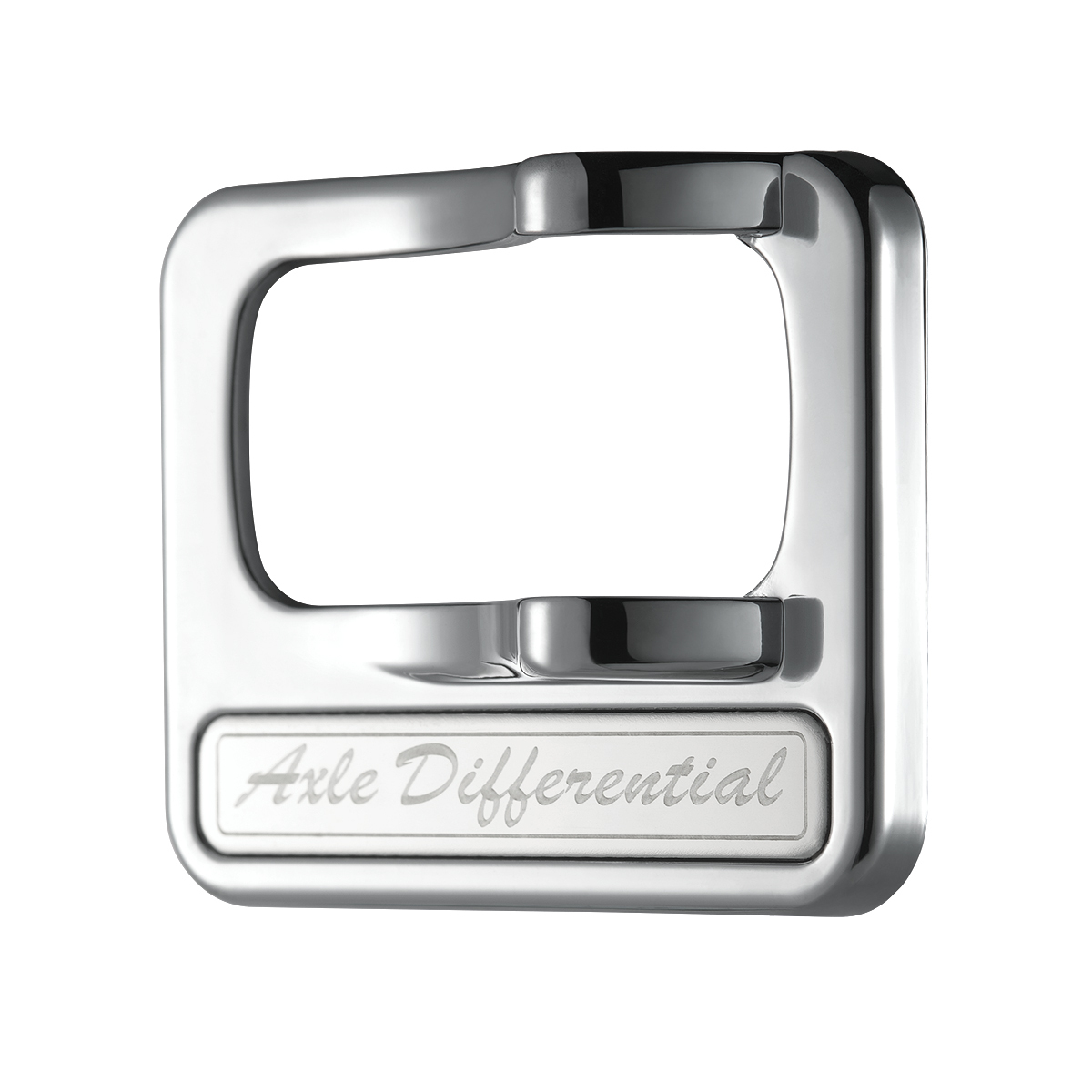 Chrome Plastic Rocker Switch Cover With Stainless Plaque For Peterbilt - Axle Differential
