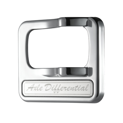 Chrome Plastic Rocker Switch Cover With Stainless Plaque For Peterbilt - Axle Differential