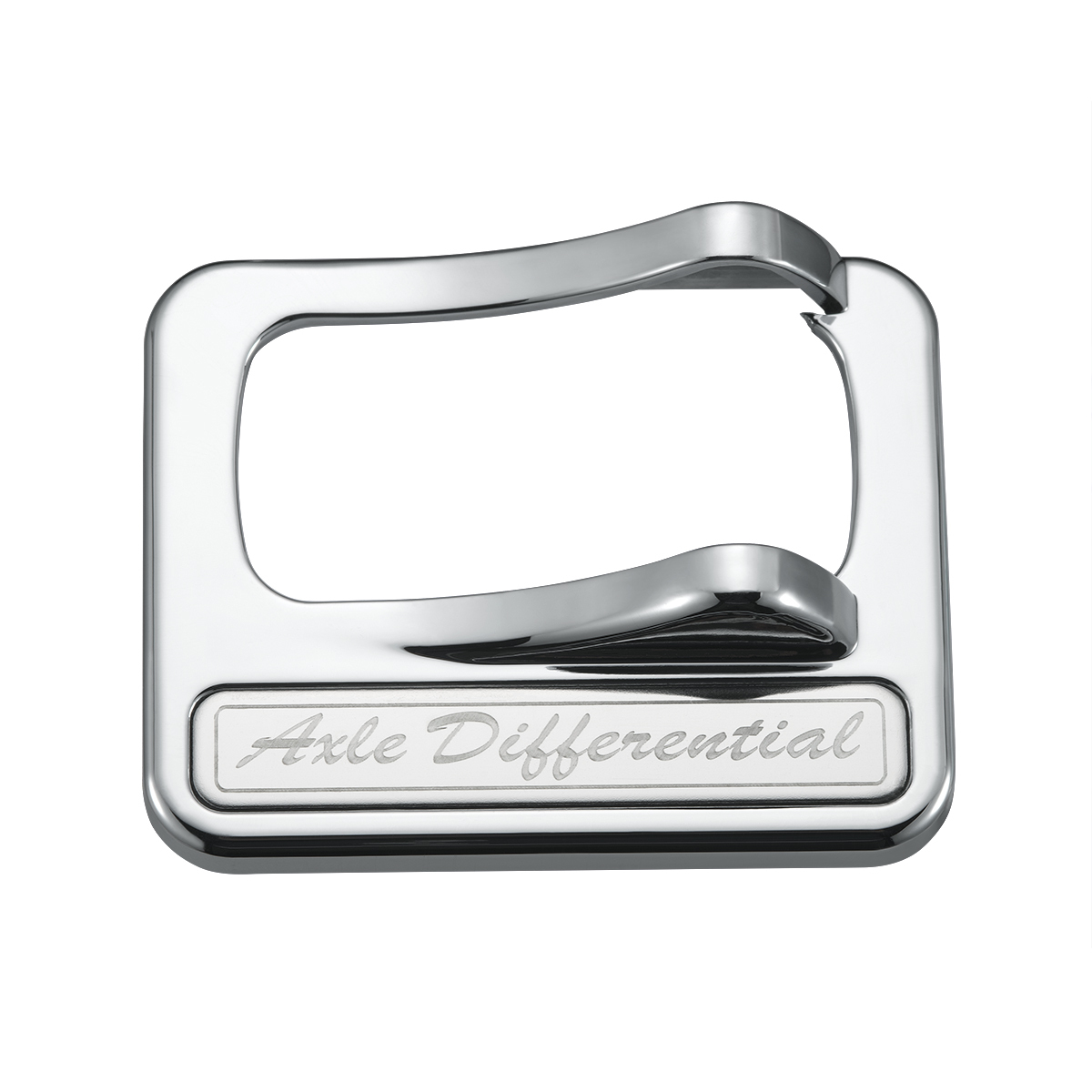 Chrome Plastic Rocker Switch Cover With Stainless Plaque For Peterbilt - Axle Differential