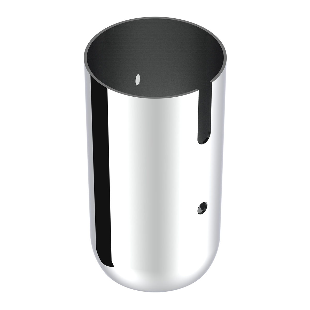 Steel Lower Gearshift Knob Cover - Chrome