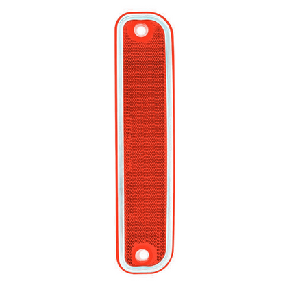 Side Marker Light With Stainless Steel Trim For 1973-80 Chevy Truck, Red Lens