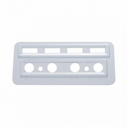 Chrome Plastic Light Switch & Indicator Trim For 2002-2005 Kenworth W900/T800/T600/T2000