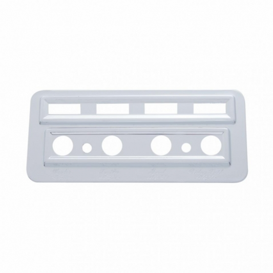 Chrome Plastic Light Switch & Indicator Trim For 2002-2005 Kenworth W900/T800/T600/T2000
