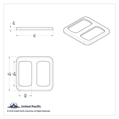 Freightliner Rocker Switch Trim - Double
