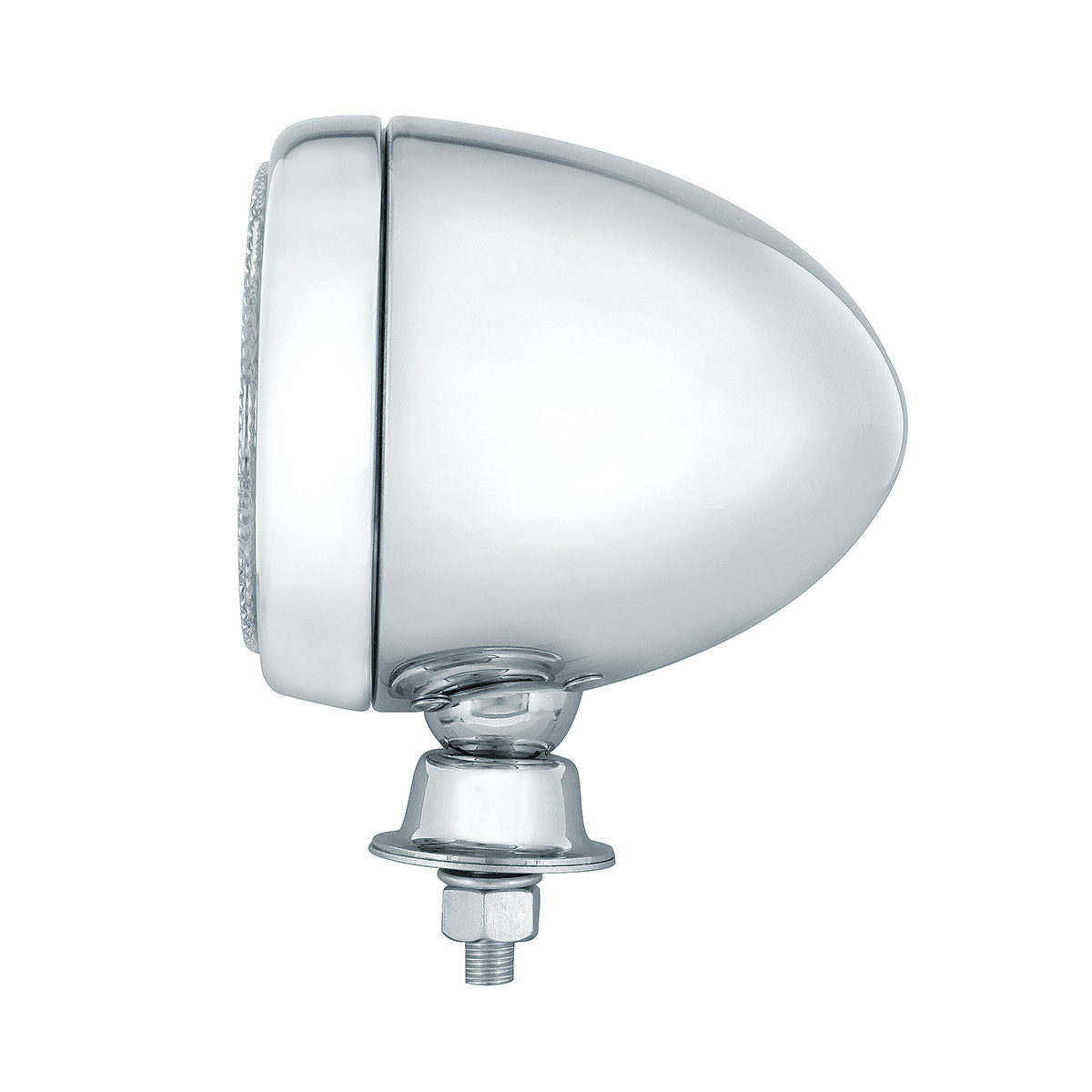 6 High Power LED Round Work Light With Teardrop Style Chrome Housing