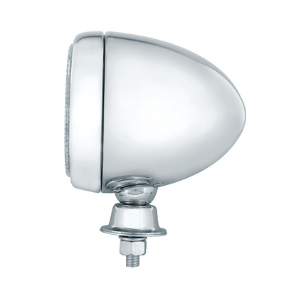 6 High Power LED Round Work Light With Teardrop Style Chrome Housing