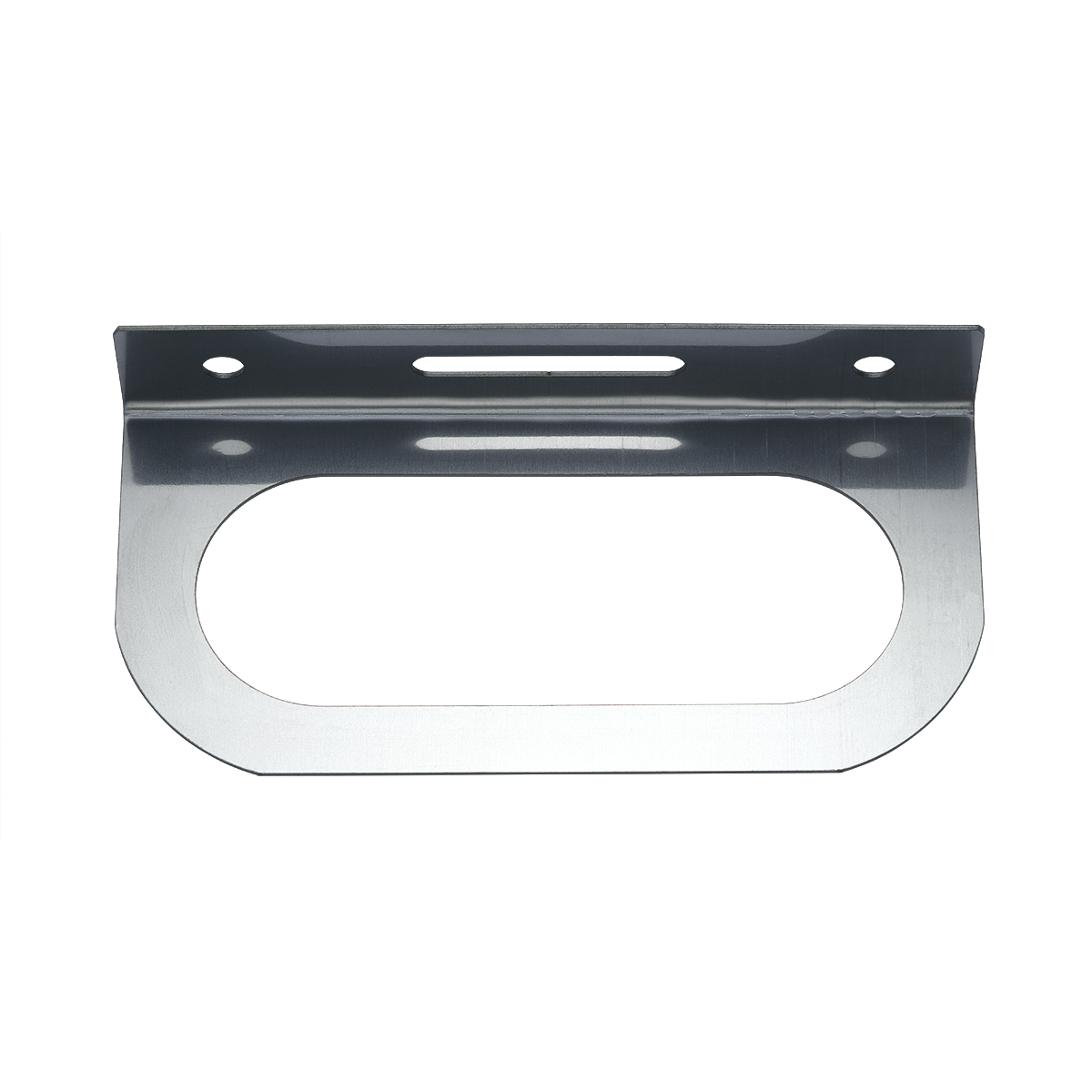 Stainless Light Bracket With Single Oval Light Cutout