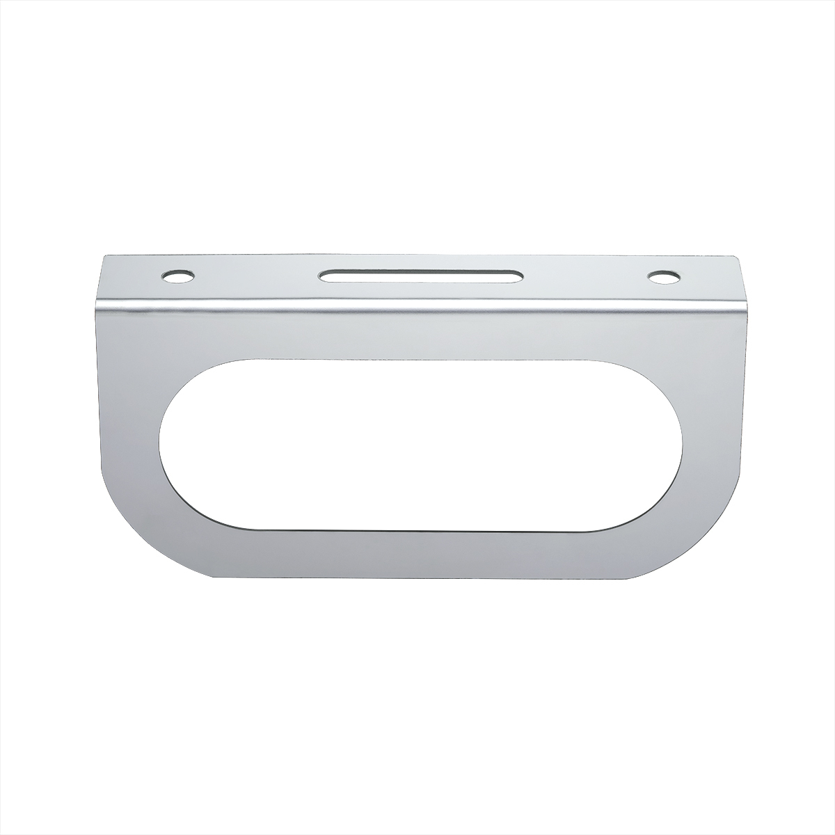 Stainless Light Bracket With Single Oval Light Cutout