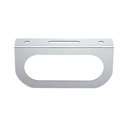 Stainless Light Bracket With Single Oval Light Cutout
