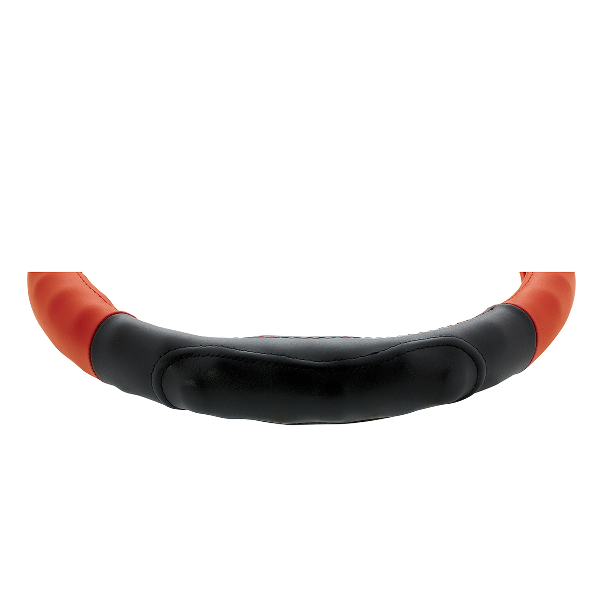 18" Duo Tone Steering Wheel Cover - Black & Red