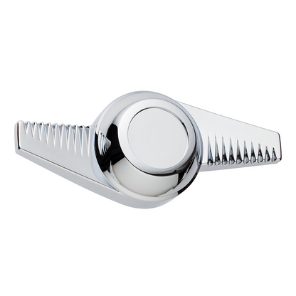 Chrome Plastic 2-Bar "Groovy" Hubcap Spinner