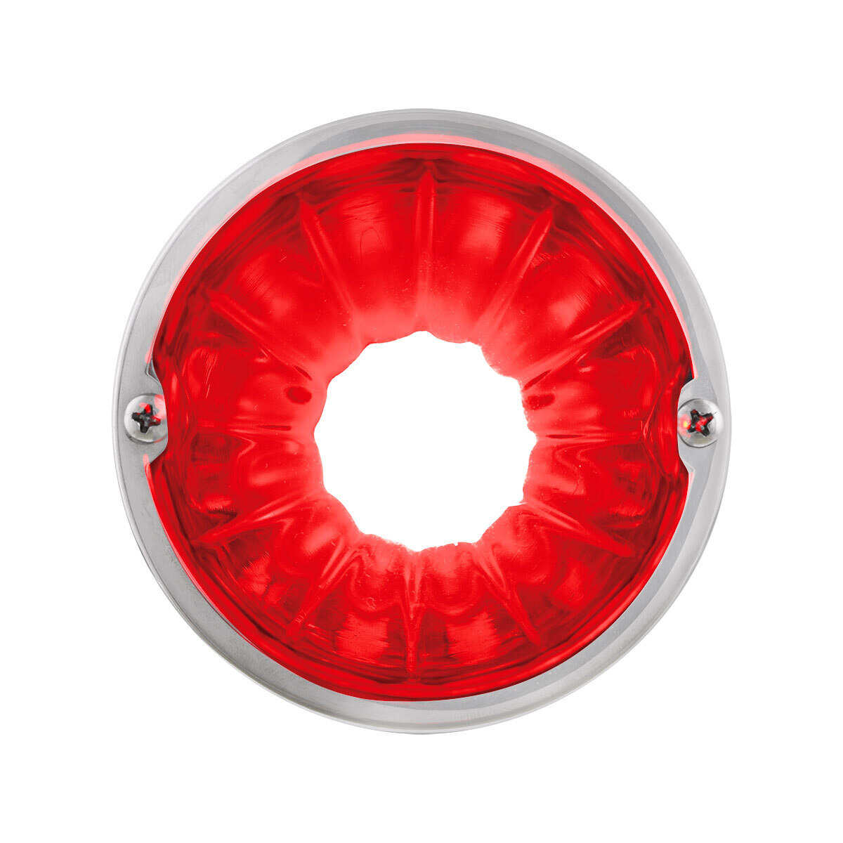 Glass Watermelon Flush Mount Kit - Red