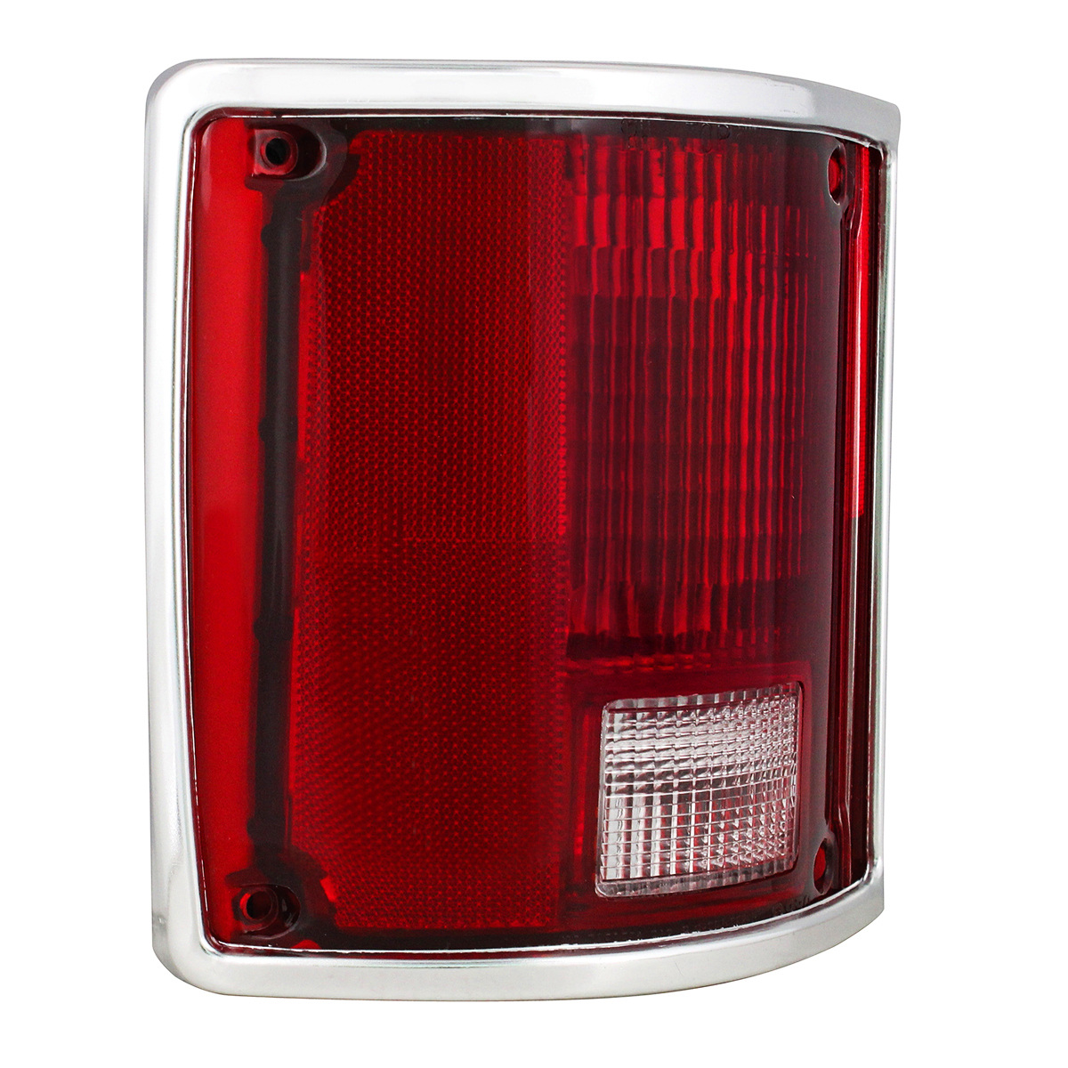 Tail Light Assembly With Anodized Aluminum Trim For 1973-87 Chevy & GMC Truck - L/H