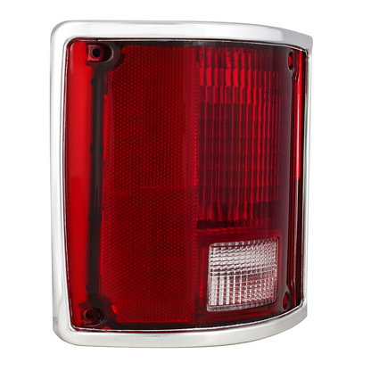 Tail Light Assembly With Anodized Aluminum Trim For 1973-87 Chevy & GMC Truck - L/H