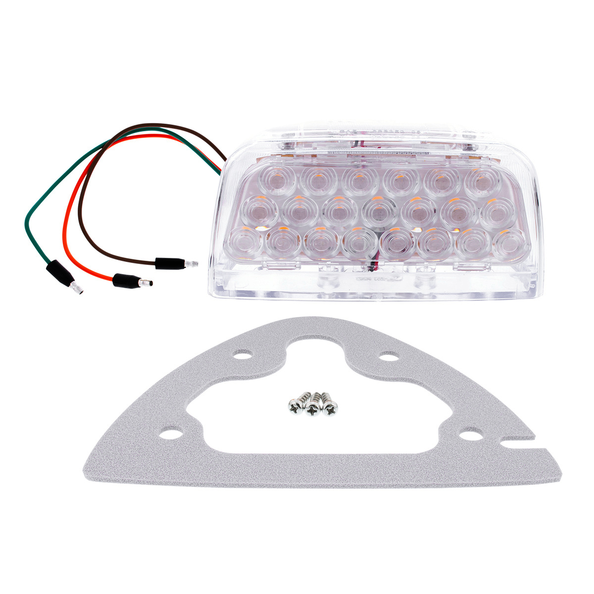 31 LED Turn Signal Light For 1987-2007 Peterbilt 379/378/357 - Amber LED/Clear Lens