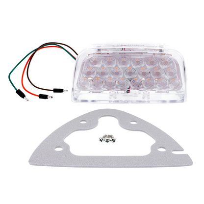 31 LED Turn Signal Light For 1987-2007 Peterbilt 379/378/357 - Amber LED/Clear Lens