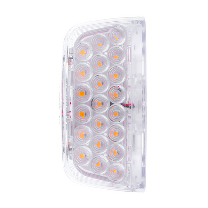 31 LED Turn Signal Light For 1987-2007 Peterbilt 379/378/357 - Amber LED/Clear Lens