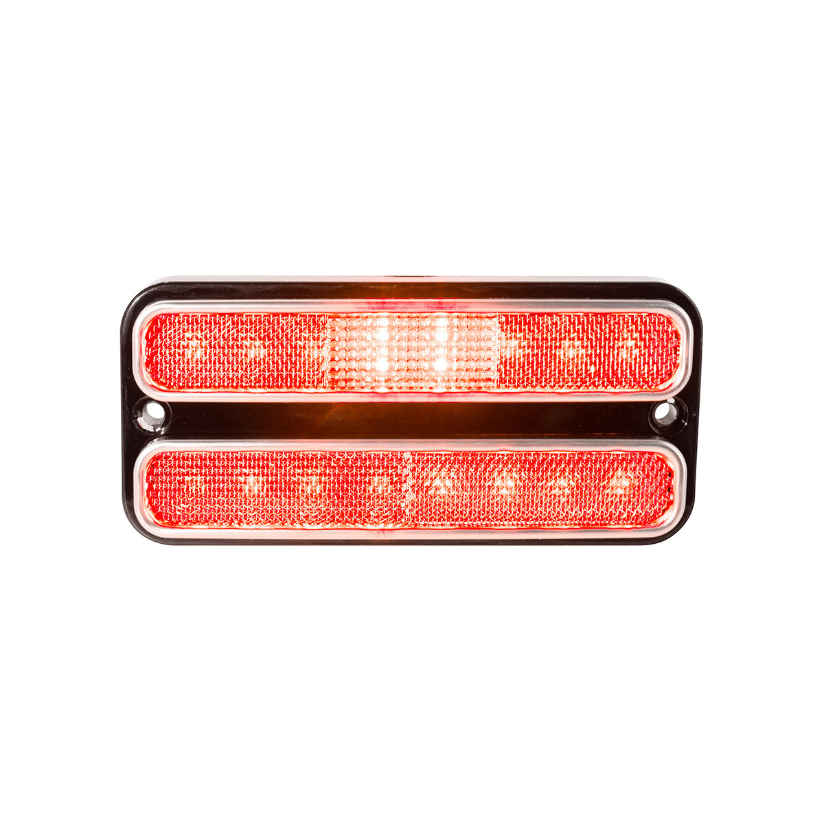 18 LED Side Marker Light With Stainless Steel Trim For 1968-1972 Chevrolet & GMC Truck-Red LED/Clear Lens