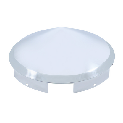 5 Even Notched Chrome Pointed Front Hubcap - 1" Lip