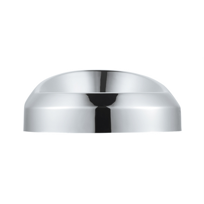 Chrome Plastic Small Gauge Cover With Visor