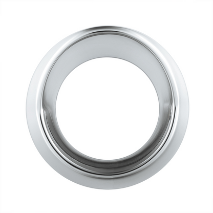 Chrome Plastic Small Gauge Cover With Visor