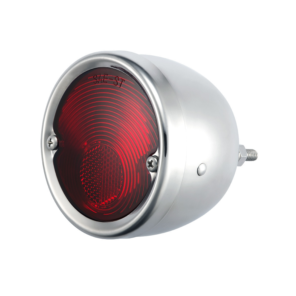Tail Light Assembly With Stainless Steel Bezel & Housing For 1954-59 Chevy Truck