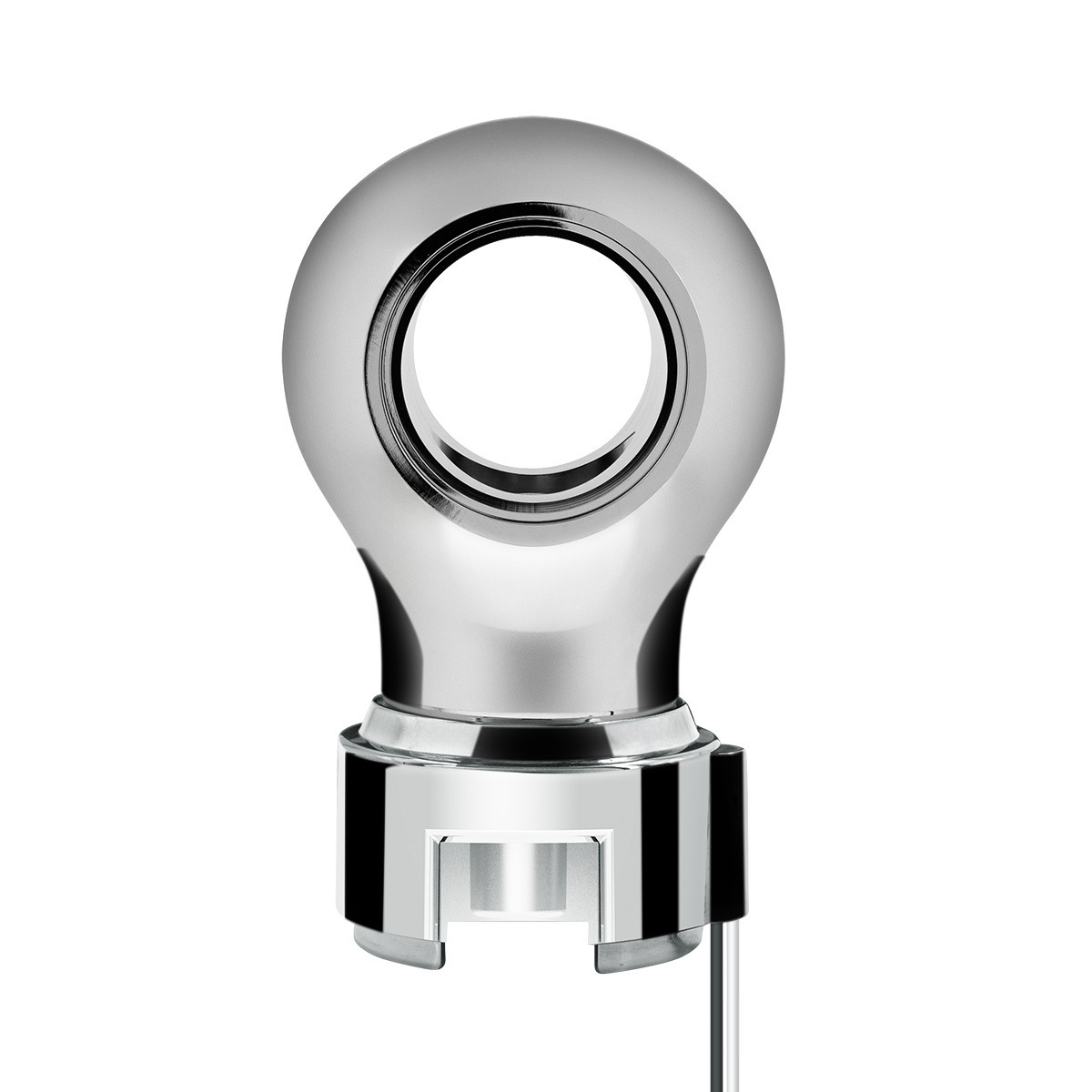 Thread-On Chrome Charlotte Gearshift Knob With LED 13/15/18 Speed Adapter-Red LED