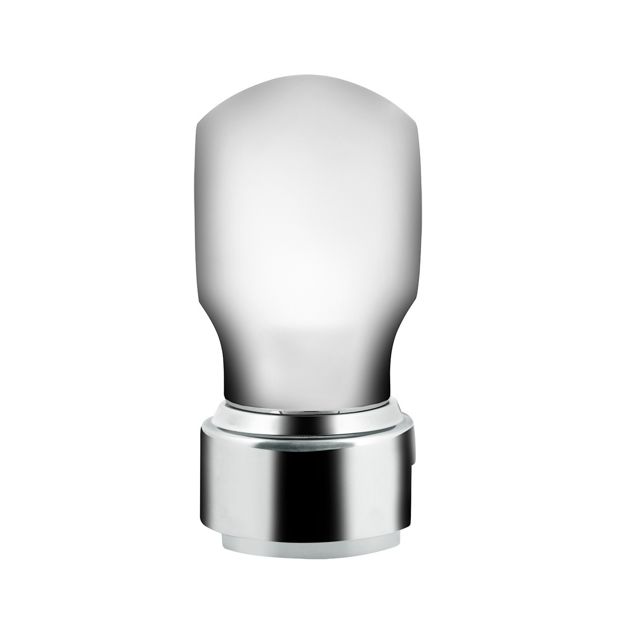 Thread-On Chrome Charlotte Gearshift Knob With LED 13/15/18 Speed Adapter-Red LED