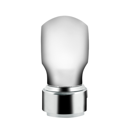Thread-On Chrome Charlotte Gearshift Knob With LED 13/15/18 Speed Adapter-Red LED