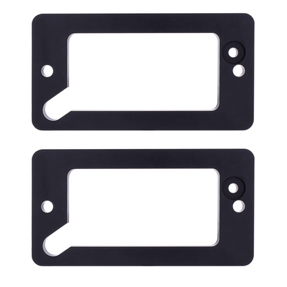 Black Anodized Billet Aluminum Turn Signal Bezel Set For 1969-77 Ford Bronco
