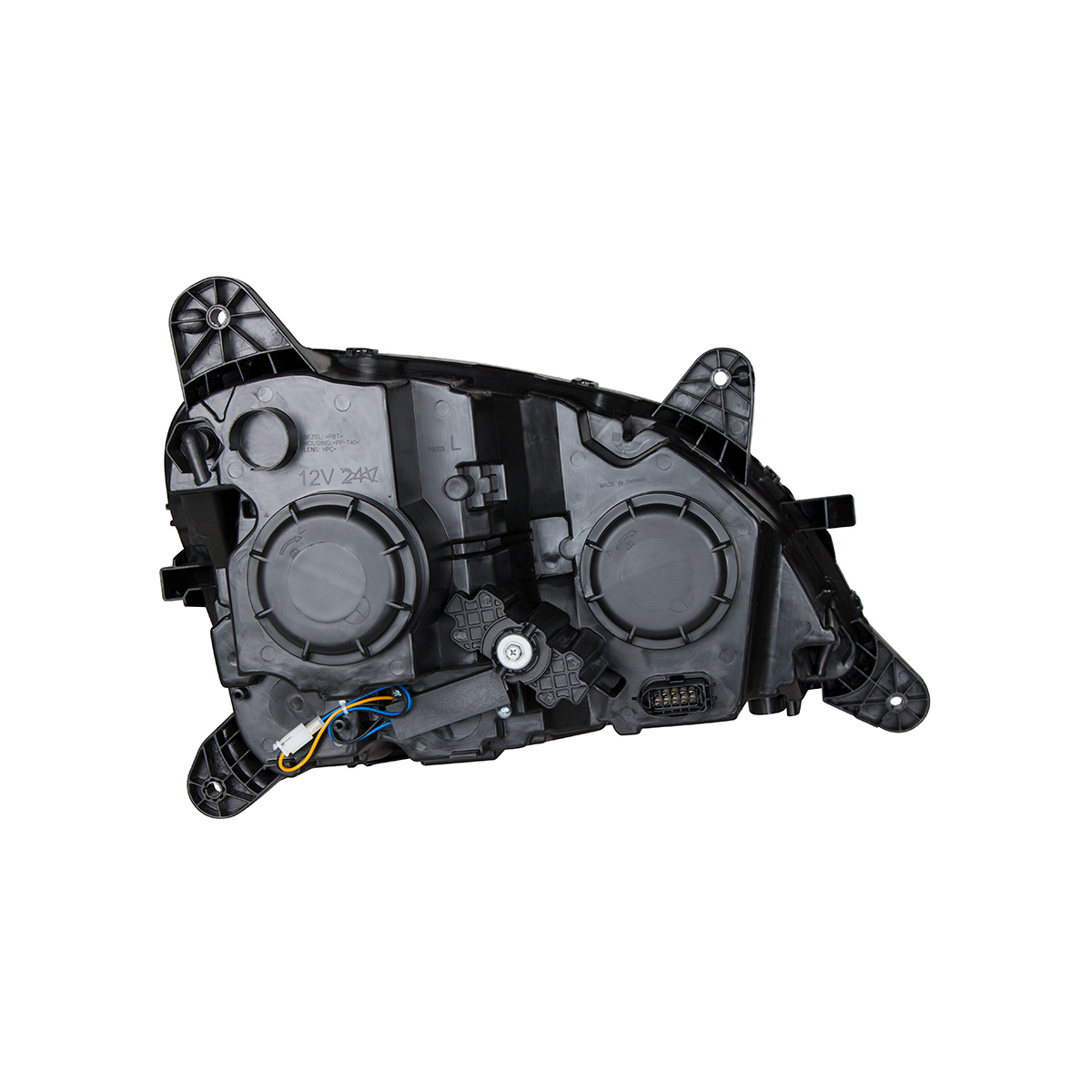 Black Projection Headlight With LED Position & Signal For 2012-2021 Peterbilt 579- Driver