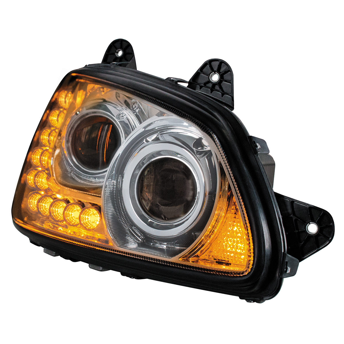 Chrome Projection Headlight Assembly For 2008-2017 Kenworth T660- Passenger