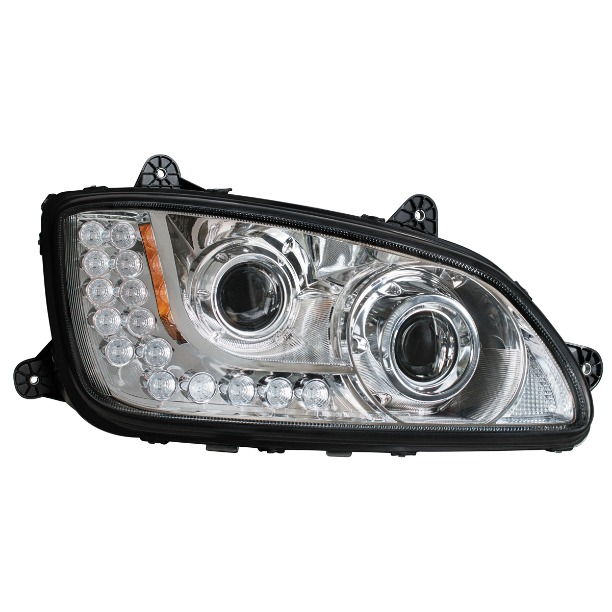 Chrome Projection Headlight Assembly For 2008-2017 Kenworth T660- Passenger