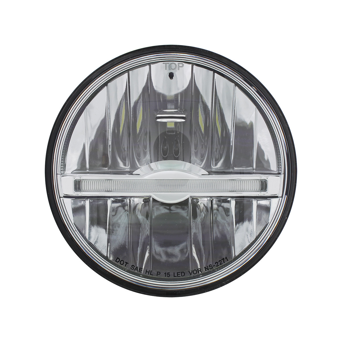 ULTRALIT - 9 LED 5-3/4" LED Headlight With Amber LED Position Light Bar