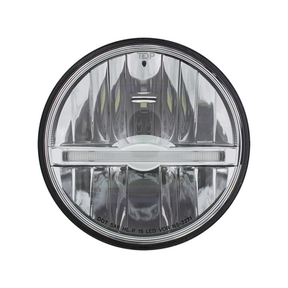 ULTRALIT - 9 LED 5-3/4" LED Headlight With Amber LED Position Light Bar